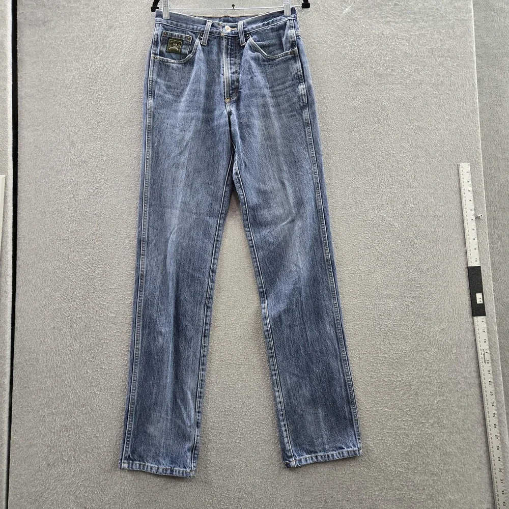 Cinch Men Jeans 29x35 Blue Denim Embroidered Green Label 35